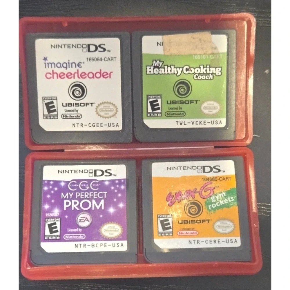 4 Nintendo DS Game Lot - Imagine, Cooking Coach, Charm Girls,‎ Gym Rockets